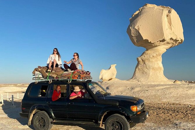 2 Days and 1 Night White Desert Camping Tour - Old White Desert mushrooms and tents areas