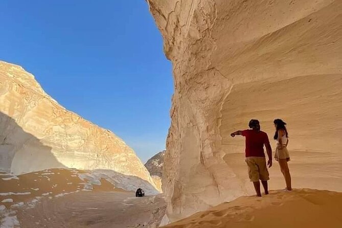 2 Days and 1 Night White Desert Camping Tour - New White Desert limestone formations and making camp