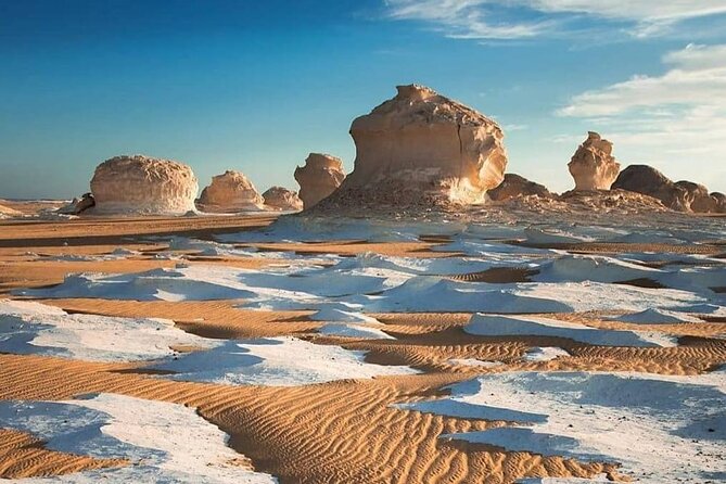 2 Days Camping Trip in the White Desert of Cairo - Day 1: Old White Desert mushrooms and tents, then the New White Desert