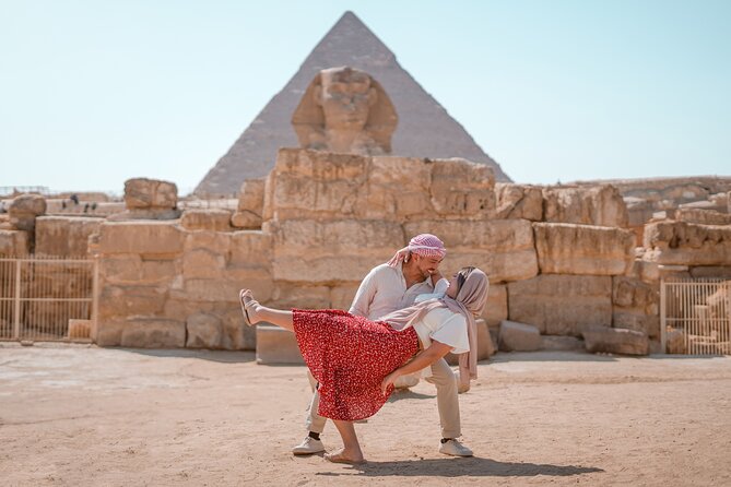 2 hrs Unique Photo session (PhotoShoot) at the Pyramids of Giza - Deliverables: what up to 15 edited photos means for you