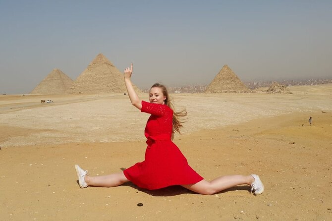 8 Hours Guided tour to Giza Pyramids , Sphinx, Saqqara & Dahshur - Giza Plateau: Cheops, Chephren, and Mykerinus Plus Optional Camel Time