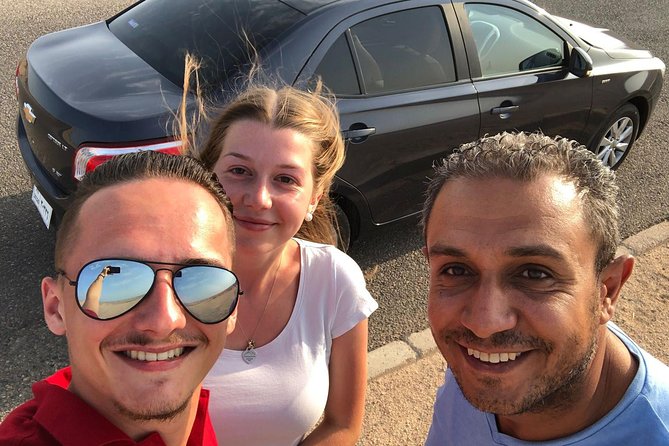 Airport Transfer to Central Hurghada Hotels(15km) from airport. - Climate-controlled ride, water, music, and custom stops