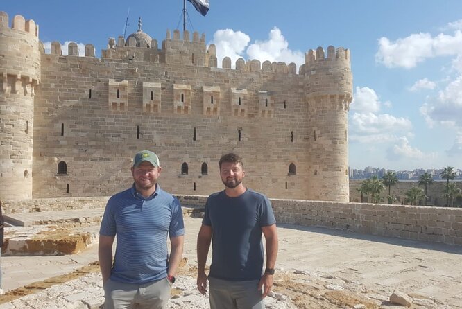 Alexandria day trip From Cairo with lunch - Qaitbay Citadel: fortress views with an older lighthouse story
