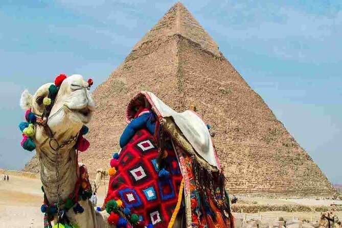 All INC- Pyramids,Camel Ride،(1 hour) four wheeler (ATV)& Lunch - Panorama Photo Time, Then the ATV Push Into the Desert
