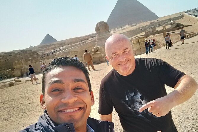 All Inclusive to Giza Pyramids, Saqqara, Memphis, lunch, Tickets - Panoramas at Giza: seeing Cheops, Chephren, and Mykerinus in context