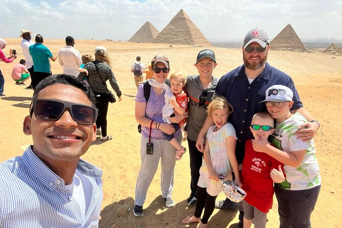 All Inclusive to Giza Pyramids, Saqqara, Memphis, lunch, Tickets - The Sphinx stop: how the details tie to kings and carving skill