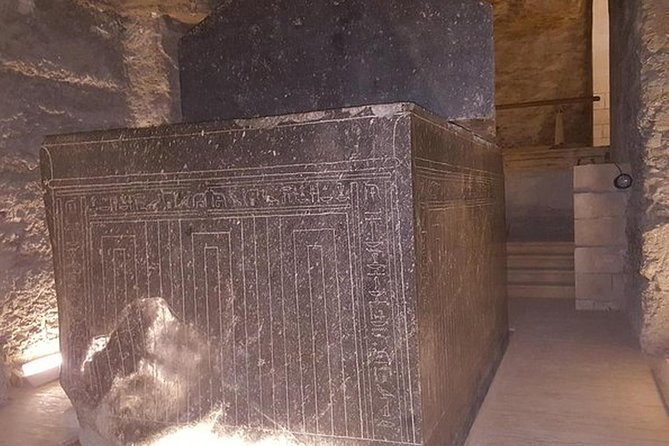 All Saqqara treasures (Pyramids and Tombs) and the underground Serapeum - Private Egyptologist guiding: how Deen and Sam can change the visit