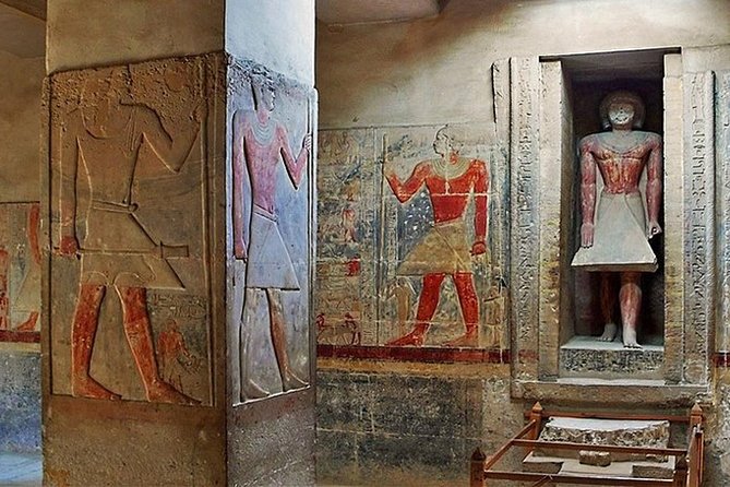 All Saqqara treasures (Pyramids and Tombs) and the underground Serapeum - Hotel pickup at 8:30 and how to think about the time