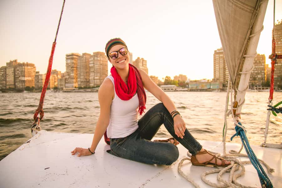 Aswan: Felucca Ride on The Nile River with an Egyptian Meal - Sailing the Nile: what you see from a lateen sail