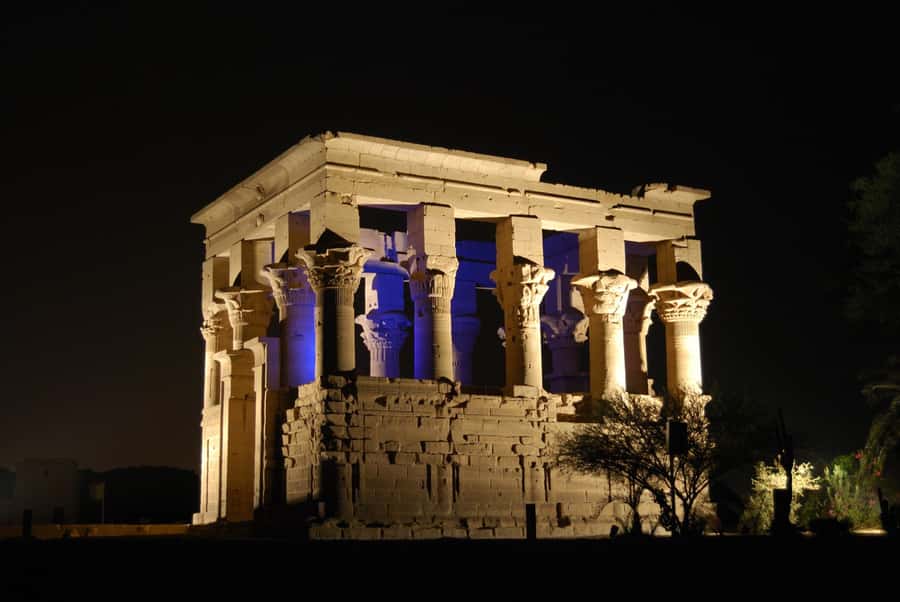 Aswan: Philae Temple Sound & Light Show with Entrance Fees - From Aswan hotel to the island: how the evening starts