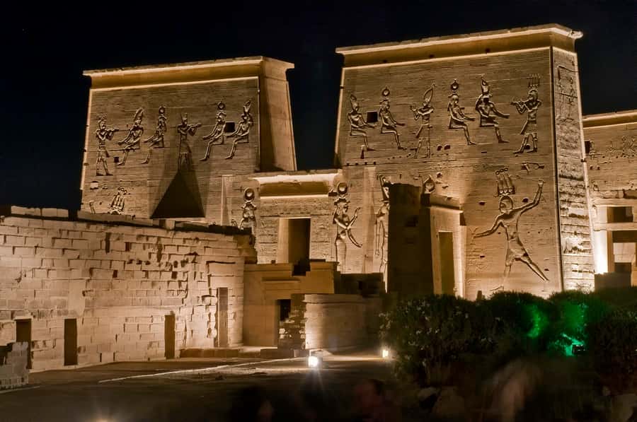 Aswan: Philae Temple Sound & Light Show with Entrance Fees - Crossing the Nile, then walking into the show