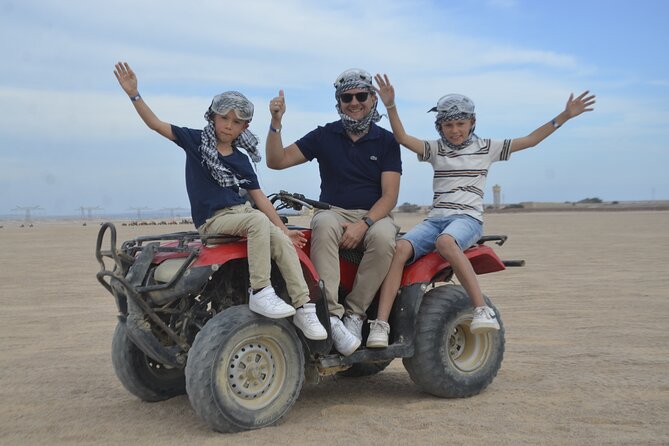 ATV Quad Bike Buggy Car and Dinner Family Safari - Hurghada - From Pickup to Desert Start Line in an Air-Conditioned Ride