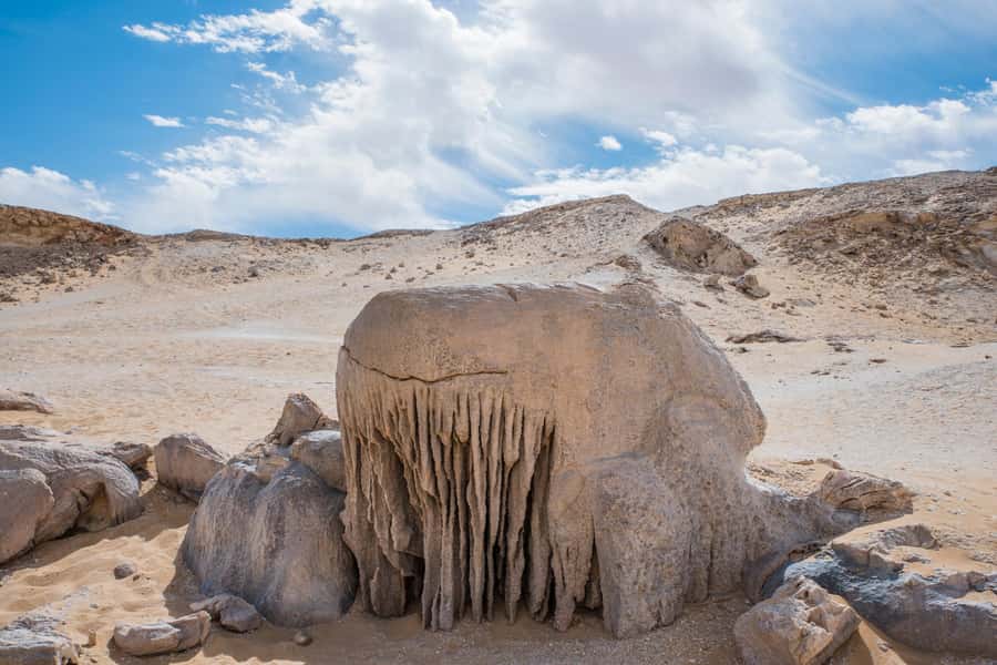 Cairo: 2-Day Bahariya Oasis Camp and Desert Tour - White Desert National Park: wind-carved shapes and the Valley of the Tents