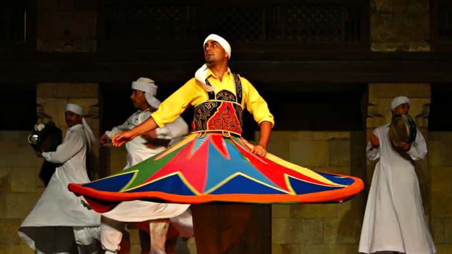 Cairo: Egyptian Heritage Tanoura Dancing Troupe Show - Tanoura in Cairo: the skirt work is the main event