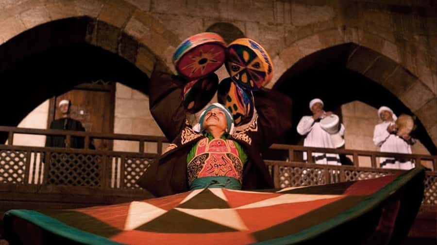 Cairo: Egyptian Heritage Tanoura Dancing Troupe Show - Weather reality check: outdoors show, indoor dome option