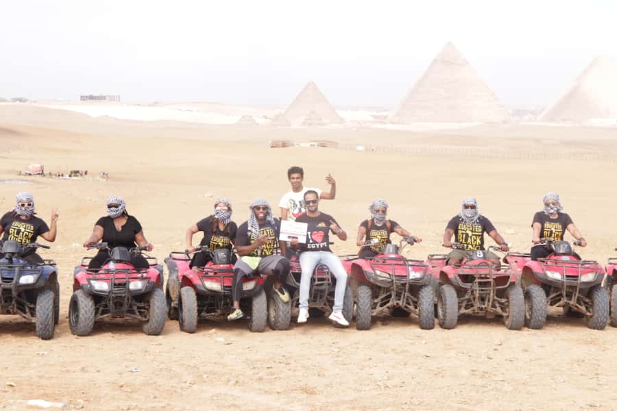 Cairo: Giza Pyramids Tour with Quad Bike Safari & Camel Ride - 1-hour camel ride for views, photos, and a slower rhythm