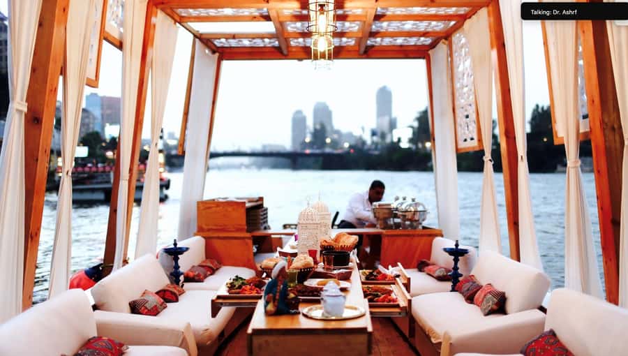 Cairo: Private Felucca Ride, All You Can Drink only - Entering the Cairo-Nile vibe at Cafelluca Dokki