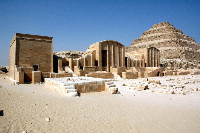 Day Tour to Giza Pyramids, Sphinx, Sakkara Pyramids and Dahshur Pyramids - Sakkara Step Pyramid of Djoser, where pyramid building begins