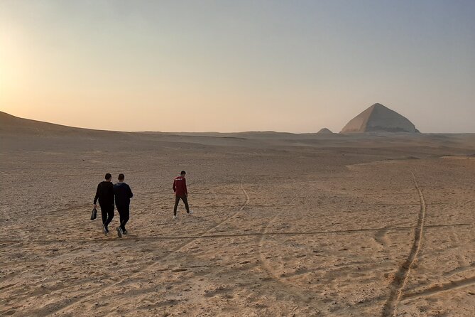 Exploring Egypt's Marvels: Giza, Saqqara, Memphis & Dahshur - Panoramic Giza viewpoint: six pyramids and your timing check