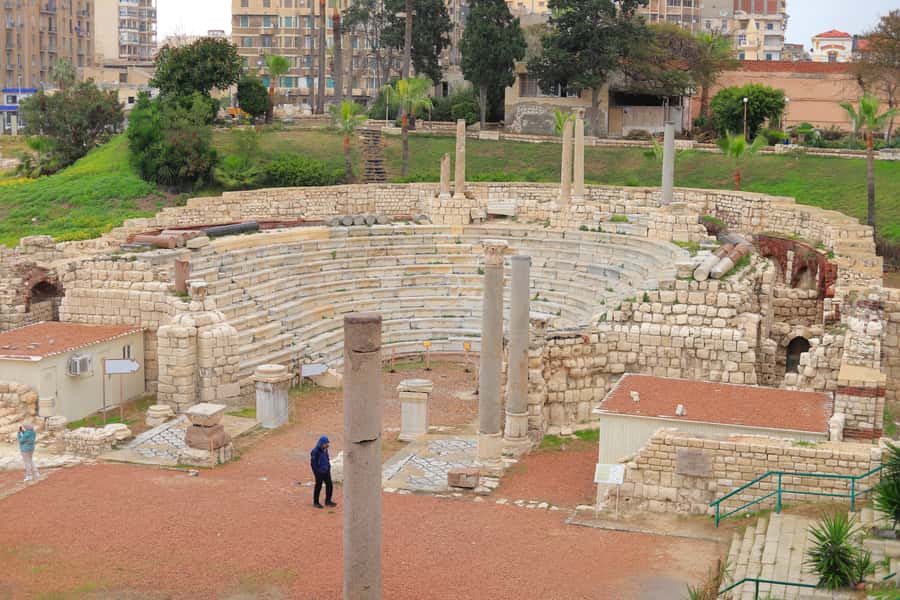 From Cairo Alexandria Catacombs, Citadel Day Trip with Lunch - Kom El-Deka’s Roman amphitheater, where the city shows off