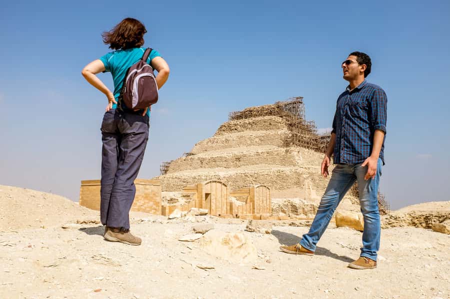 From Cairo/Giza: Pyramids, Memphis, and Sakkara Day Tour - Papyrus, oils, cotton, and carpet stops: useful, but you control it