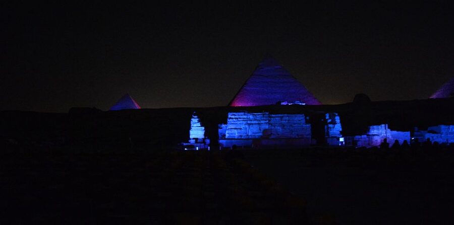 From Cairo: Giza Pyramids Tour with Light Show and Transfer - Language support: guide languages versus show audio