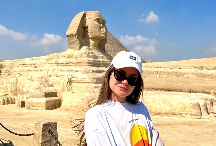 From Cairo: Pyramids of Giza, Sphinx, Saqqara & Memphis Tour - Memphis ruins and Ramesses II, Egypt beyond the Giza postcard