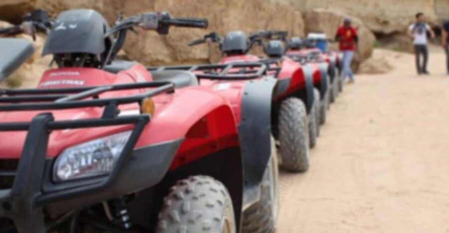 From El Gouna: Dry Canyon Quad Bike Morning Tour - Stop in a Bedouin camp: drink, shisha, and a slower pause