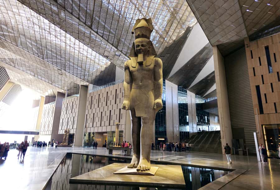 From Hurghada: Grand Egyptian Museum Pyramids Cairo Day Trip - Giza Plateau kickoff: Great Pyramid views and guided structure