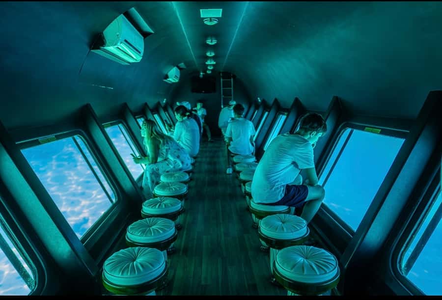 From Safaga: Royal Seascope Submarine with Snorkeling - Reef time in the underwater glass cabin, where the colors do the talking