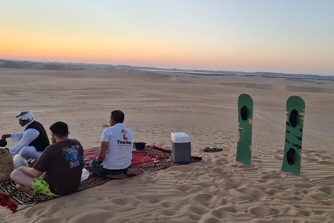 From Siwa: 2-Day Desert Safari, City Guided Tour, Salt Lakes & 1 night camping - Lake Siwa salt lake time, plus Cleopatra’s Pool wash-up