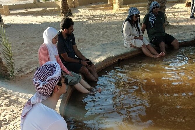 From Siwa: 2-Day Desert Safari, City Guided Tour, Salt Lakes & 1 night camping - Dakrur Mountain, sand baths, and sunset from a private island