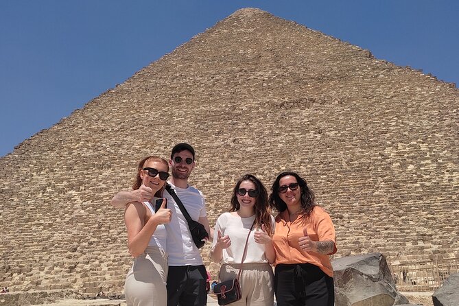 Full Day Tour Giza Pyramids, Sphinx, Saqqara &Dahshur Pyramids - Giza Plateau: Cheops, Khafre Valley Temple, and the Sphinx Up Close