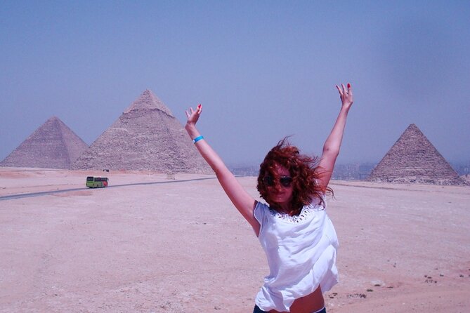 Full day tour to Giza Pyramids Memphis City And Sakkara Pyramid - Giza Plateau: Great Pyramids of Cheops, Chephren, and Mykerinos Plus Valley Temple