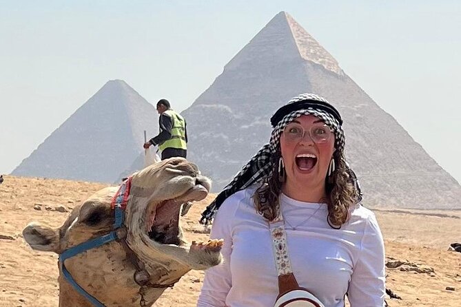 Giza pyramids all inclusive lunch, fees,camel&inside 3rd pyramid - Hotel Pickup, Modern Car, and a Guide Who Keeps You Moving
