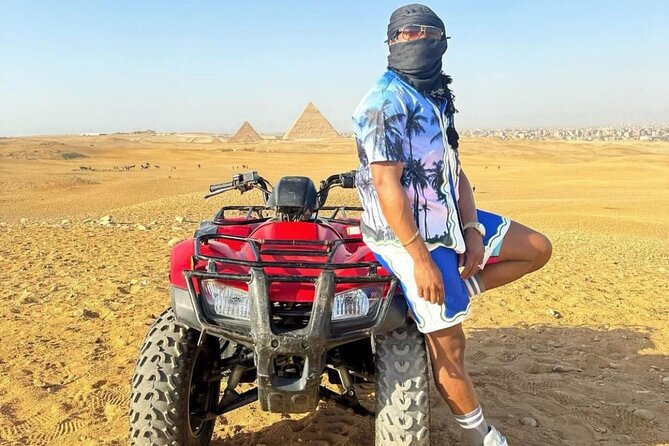 Giza Pyramids, Camel ride and Shopping with ATV Quad bike - The Giza Plateau stops that matter, plus what to watch for