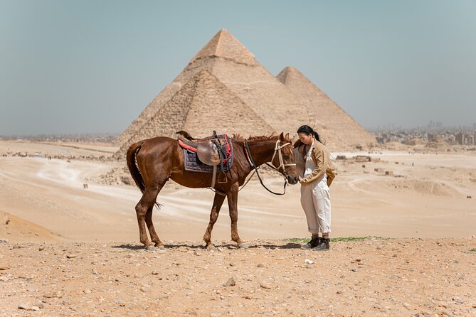 Giza Pyramids Photoshoot with Jumping Horse, Camel and Sphinx - What you actually get: pro camera shots delivered in 3 to 4 days