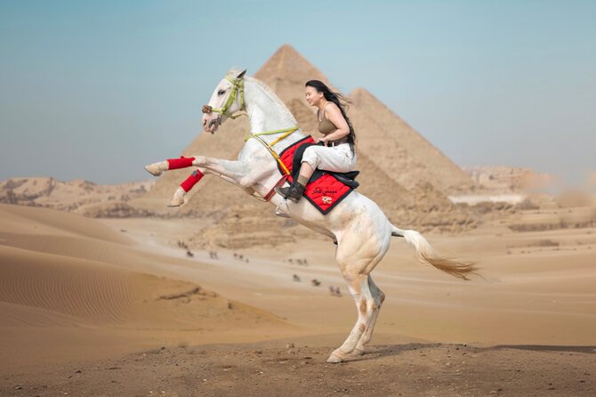 Giza Pyramids Photoshoot with Jumping Horse, Camel and Sphinx - Price and value: what $100 includes, and what it does not