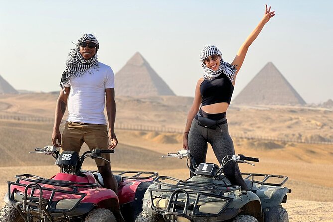 Giza Pyramids private tour, ATV bike, Lunch, Camel ride, shopping - Pyramids of Giza: Camel Ride, Viewpoints, and a Guided Read