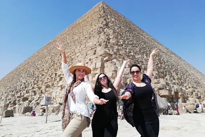Giza Pyramids, Ride a Camel, Sphinx, Egyptian Museum& Bazaar, Lunch is included. - Guides, photos, and why the experience score so high
