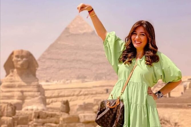 Giza Pyramids, Ride a Camel, Sphinx, Egyptian Museum& Bazaar, Lunch is included. - Hotel pickup at 8:00 am: the easy start that saves your energy