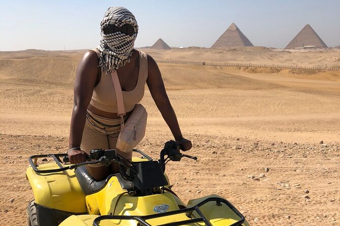 Giza pyramids, Sphinx, ATV bike, Lunch,Camel ride, Dinner cruise& shopping tour - Nile dinner cruise after the pyramids: why the night portion matters