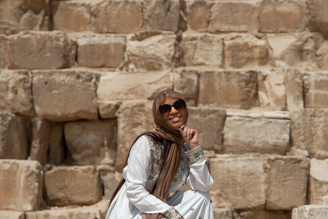Giza Pyramids & Sphinx Day Trip - Stop 2: Giza Plateau panoramas, three pyramids together, and the camel option