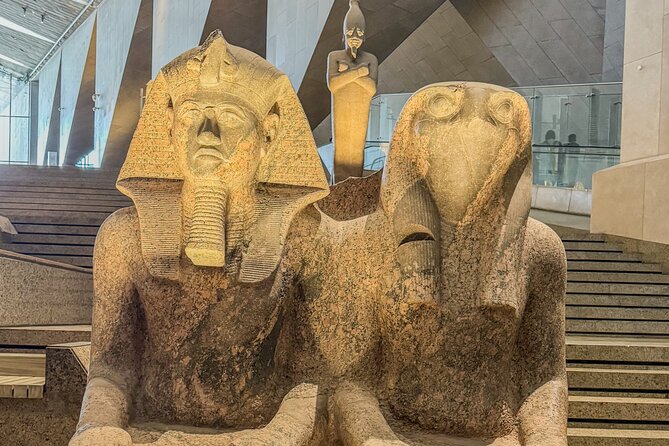 Grand Egyptian Museum and Pyramids of Giza Private Tour - Lunch at Giza: falafel or koshari so you do not burn your energy