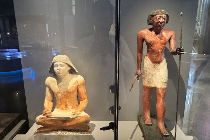 Grand Egyptian Museum, Grand staircase, New Galleries, and lunch. - Lunch at GEM Grounds: Koshary, Shawerma, Falafel, and Baba Ganouj