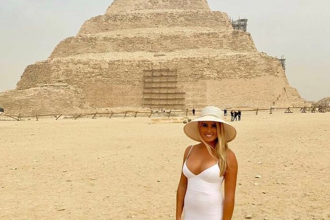 Great Giza Pyramids, Sphinx , saqqara step Pyramid , Memphis city - Lunch in Front of the Pyramids: Open Buffet Mix Grill