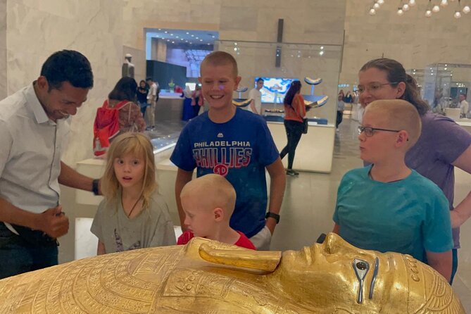 Guided tour to the Grand Egyptian Museum Giza Pyramids with Lunch - Getting there comfortably: A/C vehicle, bottled water, and private group flow