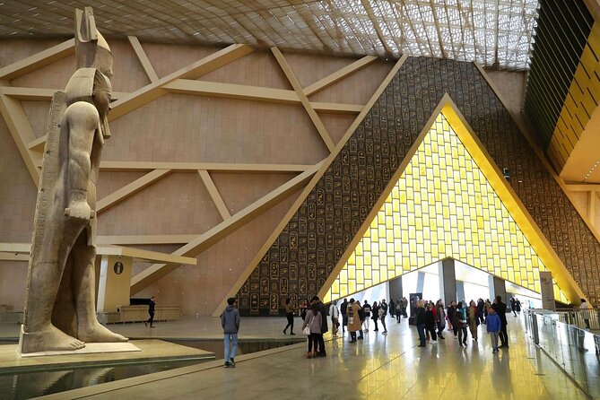 Guided tour to the Grand Egyptian Museum Giza Pyramids with Lunch - Grand Egyptian Museum visit: Grand Hall, major galleries, and King Tutankhamun pieces