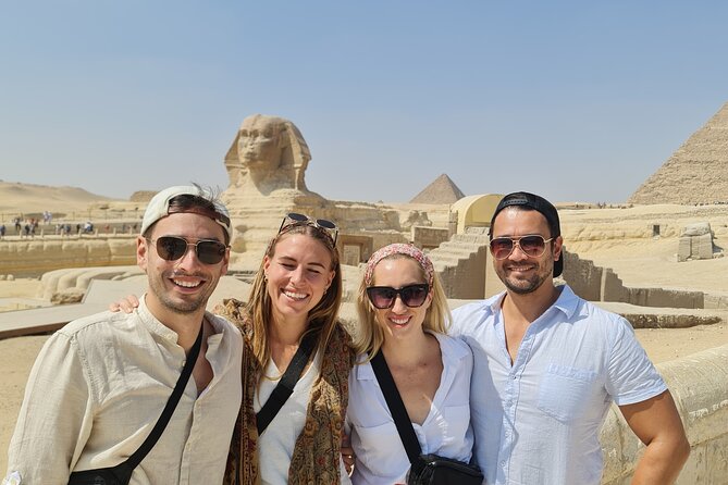 Half Day private guided tour Giza Pyramids,Sphinx,lunch,camel rid - Panoramic views plus a 25-minute camel ride in the dunes