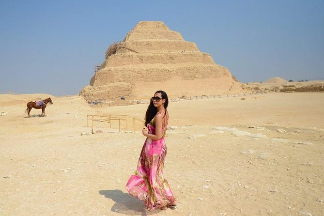 Half Day Tour To Memphis ,Sakkara & Dahshur Pyramids with lunch - The Carpet School Stop: Learning Crafts, Not Just Ruins